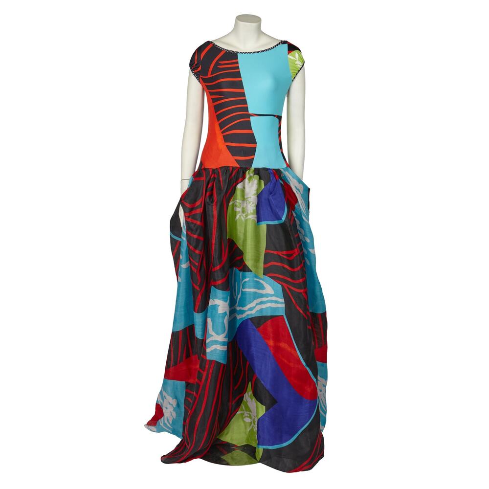 Christian Lacroix silk & stretch jersey dress